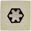 BENTLEY, WILSON A. (1865-1931) Group of 4 stunning studies of snow crystals.